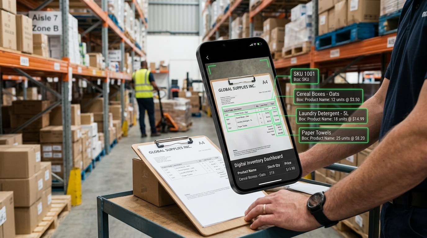 Complete Management System with AI Invoice OCR Inventory Scanner